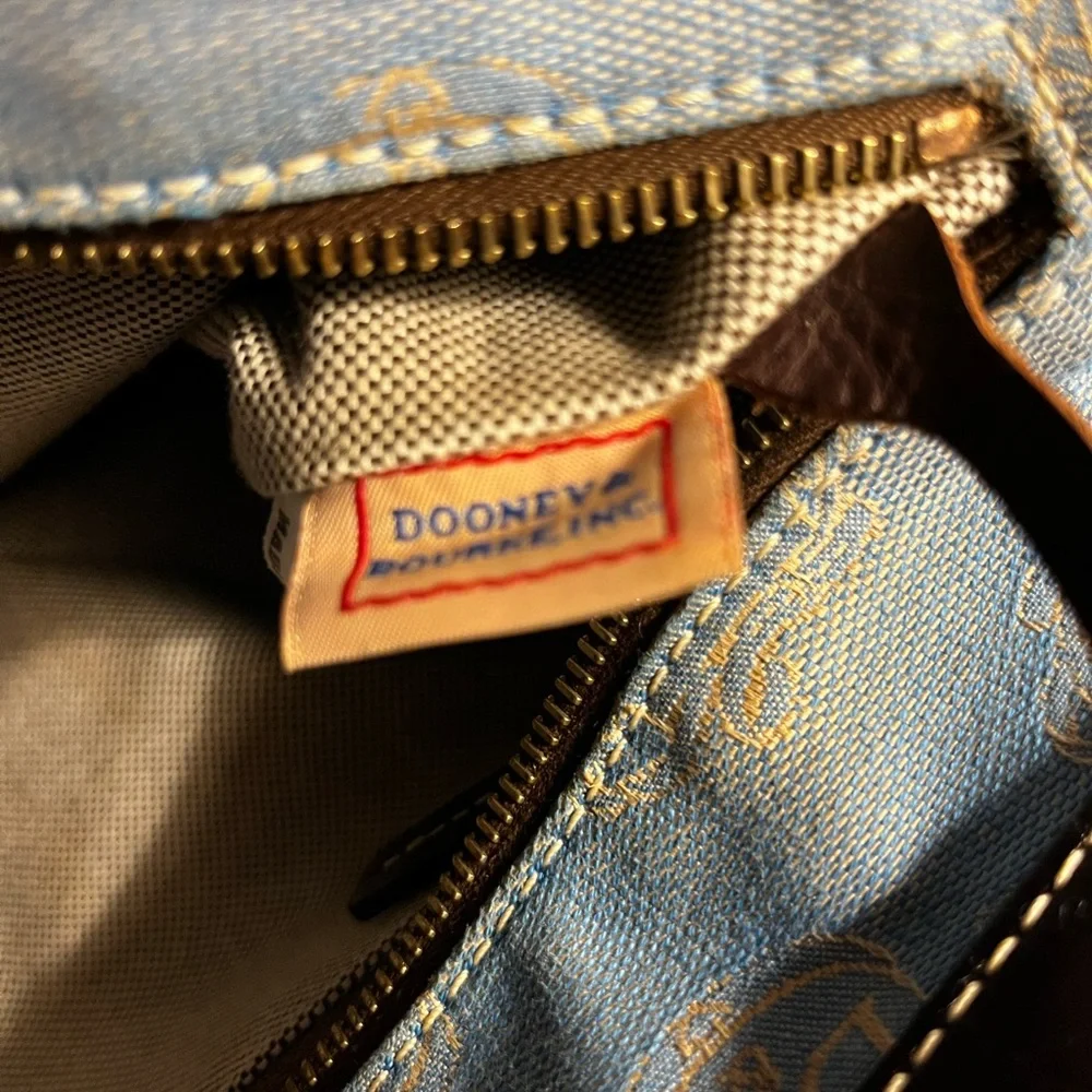 Dooney & Bourke Blue and Brown Tote Bag - Picture 7 of 7